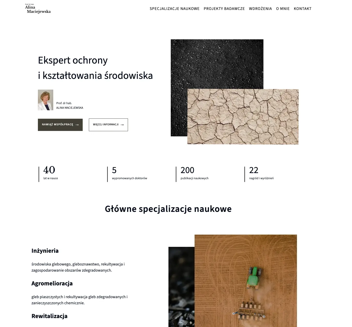 Academic Researcher, Landing Page preview